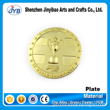 Custom Gold Color Engraved custom small metal logo name plate labels